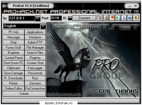 ProRAT v1.9 SE [Full] - Ce este ProRat V1.9 ProRat V1.9 este un program - Hack-Zone
